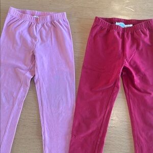 Hannah Anderson set of two Kids Pink and Red Leggings